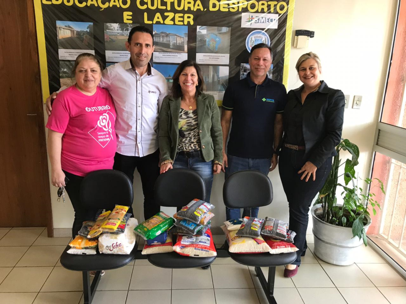 Alimentos doados ao HSBB